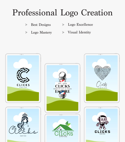 Custom High-Quality Logo Designs | We Create Until You’re 100% Satisfied